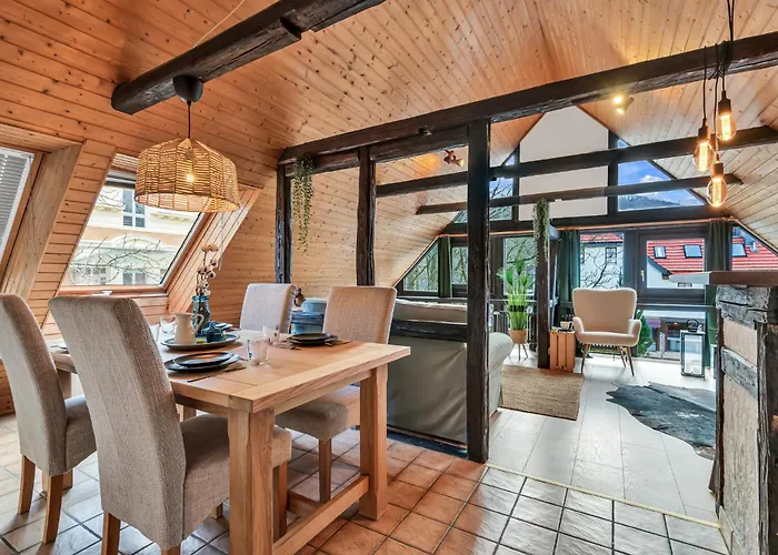 Hirsch Stadt 7 - Parkplatz - Fensterfront - Stadtblick Lejlighed Bad Harzburg